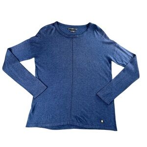 Brax Women's Merino Cashmere Knit Sweater In Dark Blue Size 38 (S)